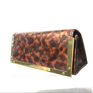 Tory Burch plastic clutch or case for sunglasses